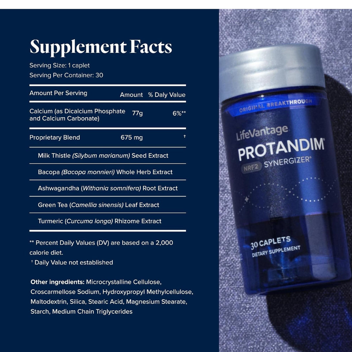 LifeVantage Protandim Nrf2 Synergizer 30 Caplets Dietary Supplement