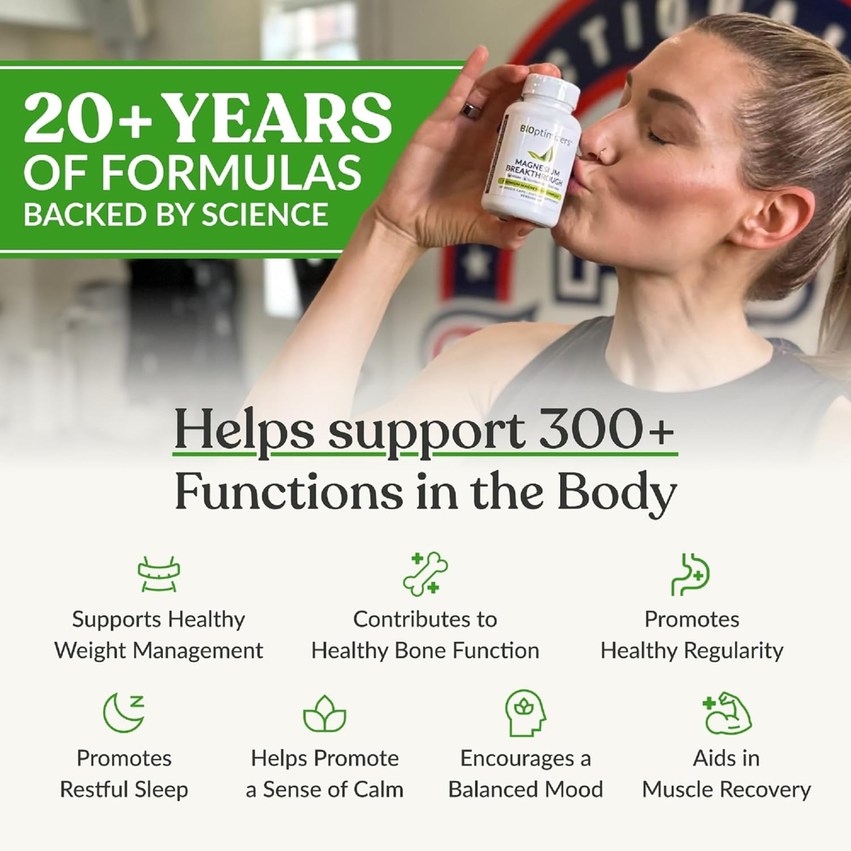 BiOptimizers Magnesium Breakthrough 500mg 7 Forms 60 Veggie Capsules Dietary Supplement