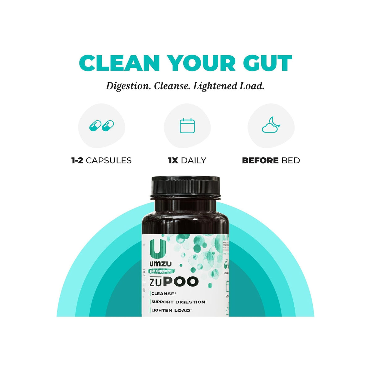 UMZU zuPOO Colon Cleanse & Gut Support 30 Capsules