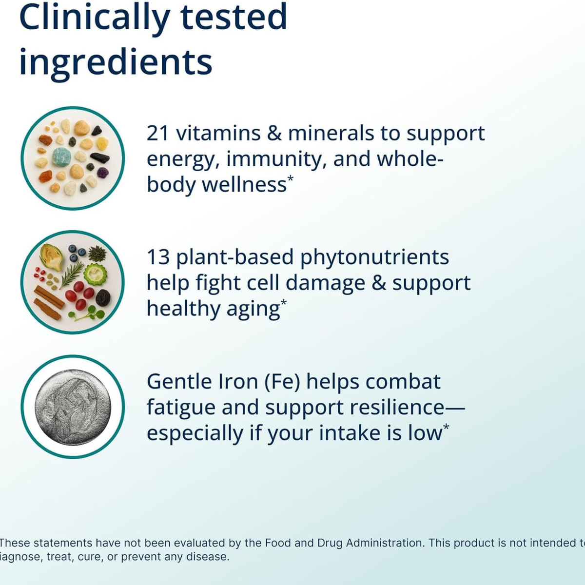 Metagenics PhytoMulti Multivitamin with Iron 60 Tablets Daily Wellbeing Plant-Based Dietary Supplement