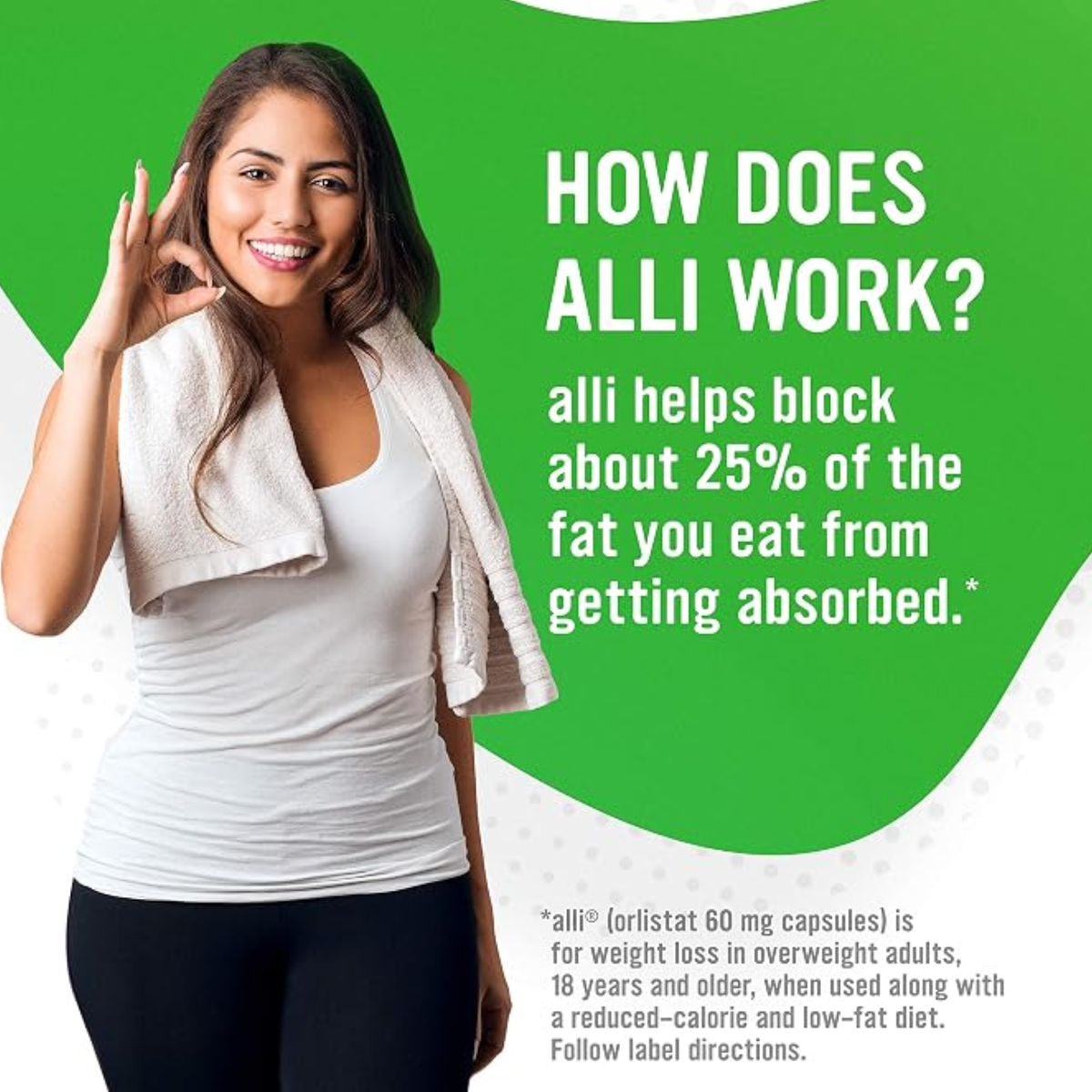 alli Orlistat 60 mg Weight Loss Aid Capsules Starter Pack 60 Capsules Helps Lose More Weight Than Dieting Alone